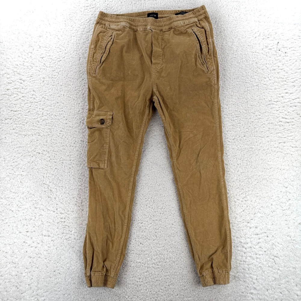 Joe's Jogger Pants Mens Large Brown Slim Fit Corduroy Elastic Waist Y2K